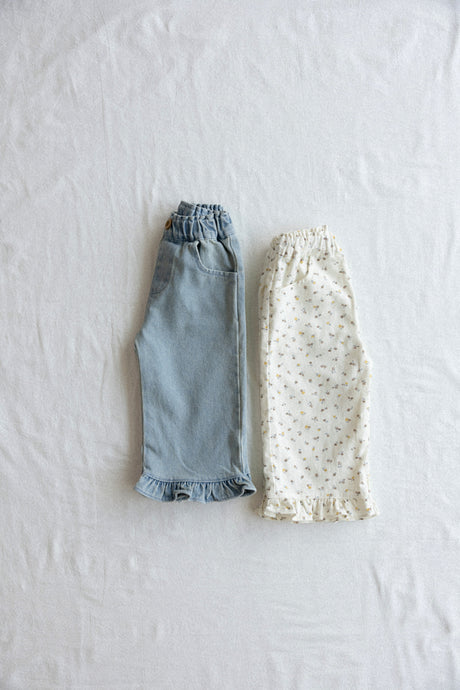 ALADIN KIDS FRILL DENIM PANTS**PREORDER