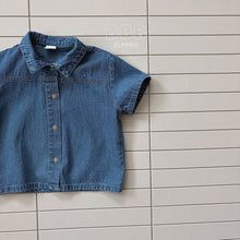 Load image into Gallery viewer, BELLA KIDS DENIM SHIRT*PREORDER