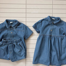 Load image into Gallery viewer, BELLA KIDS DENIM SHIRT*PREORDER