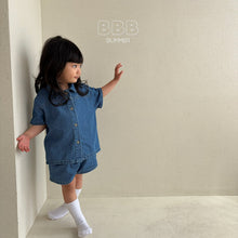 Load image into Gallery viewer, BELLA KIDS DENIM SHIRT*PREORDER