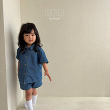 Load image into Gallery viewer, BELLA KIDS DENIM SHIRT*PREORDER