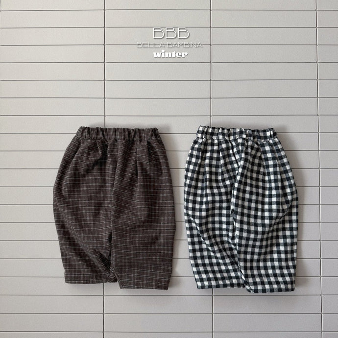 BELLA KIDS CHECK FINGER PANTS*PREORDER