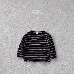 BELLA BABE STRIPE CASUAL ROUND SWEATER**PREORDER