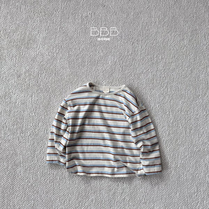 BELLA BABE STRIPE CASUAL ROUND SWEATER**PREORDER