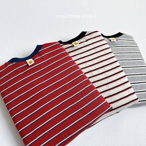 VIVID KIDS COLOR BLOCK STRIPE TEE*PREORDER