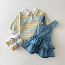 Load image into Gallery viewer, DAILYBEBE KIDS COLLAR STRIPE SHIRT**PREORDER