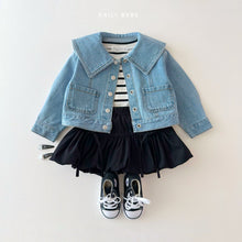 Load image into Gallery viewer, DAILYBEBE KIDS DENIM COLLAR JACKET**PREORDER