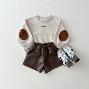 DAILYBEBE KIDS LEATHER SHORTS**PREORDER