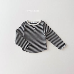 DAILYBEBE KIDS STRIPE CHERRY SHIRT**PREORDER
