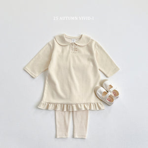VIVID KIDS PLAIN RIBBED LEGGINGS*PREORDER