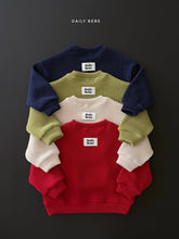 Load image into Gallery viewer, DAILYBEBE KIDS RIBBED PUFFY SWEAT SHIRTSWEATSHIRT **PREORDER
