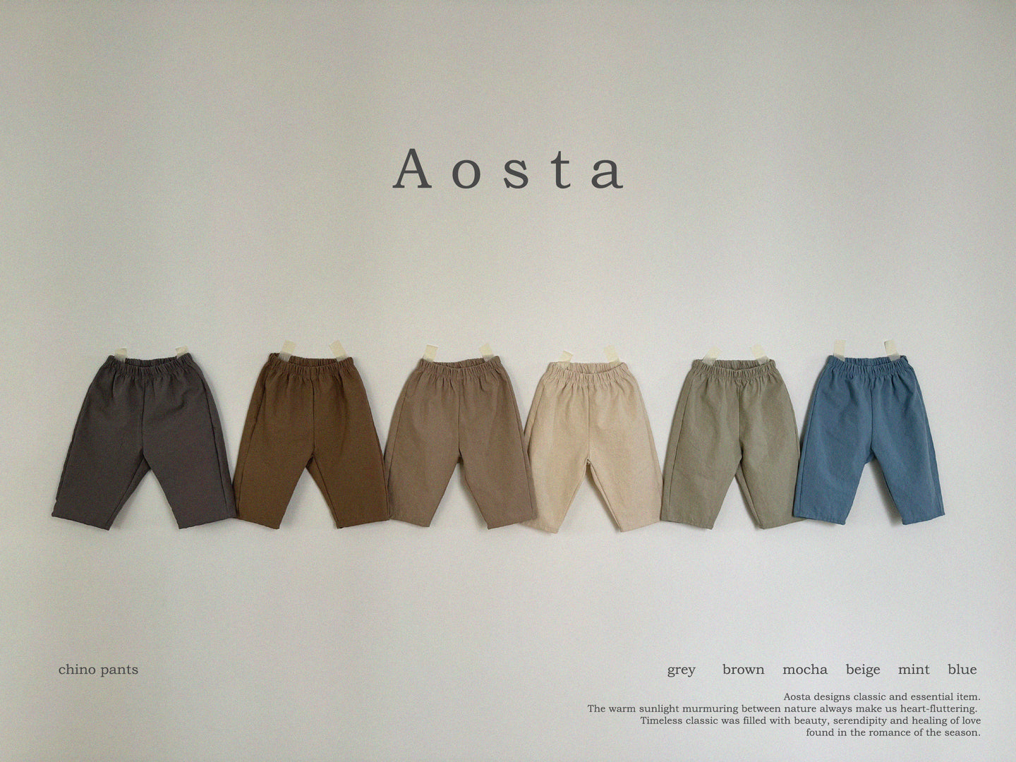 AOSTA KIDS Chino Pants*Preorder