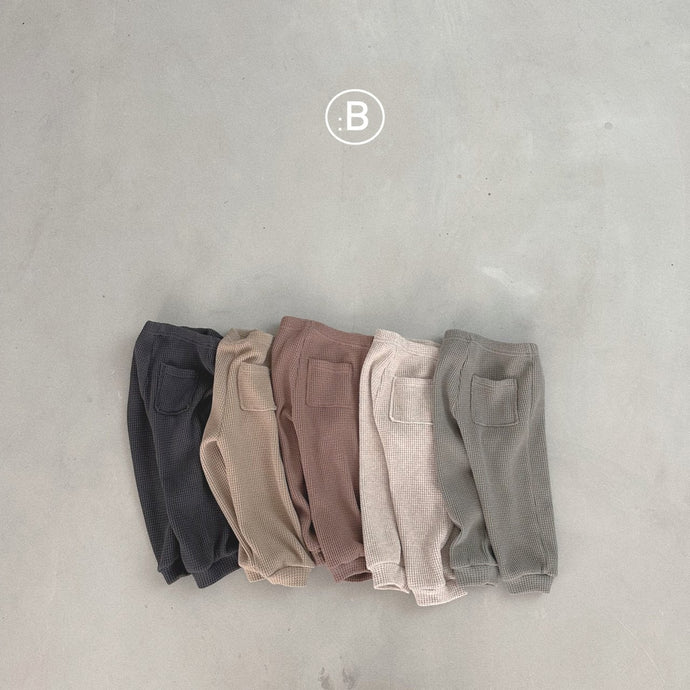 BELLA KIDS KIDS Nudy Waffle Pants**Preorder