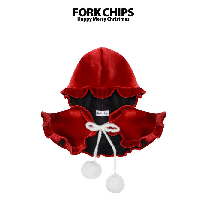 FORKCHIPS KIDS Chacha ruffle cape* Preorder