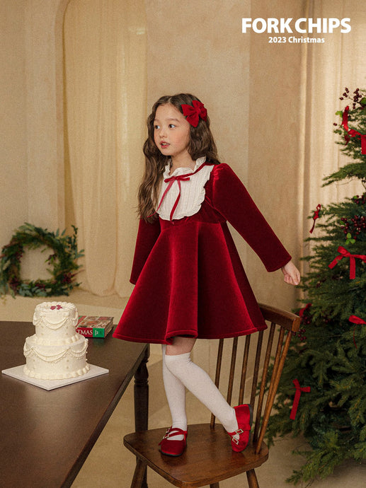 FORKCHIPS KIDS Christmas Collar One-piece* Preorder