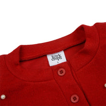 將圖片載入圖庫檢視器中，FORKCHIPS KIDS 紅色開襟衫* 預購