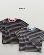 Load image into Gallery viewer, BONITO KIDS UNI STRIPE TEE SHIRT**PREORDER