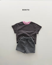 Load image into Gallery viewer, BONITO KIDS UNI STRIPE TEE SHIRT**PREORDER