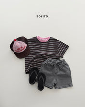 Load image into Gallery viewer, BONITO KIDS UNI STRIPE TEE SHIRT**PREORDER