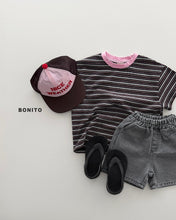 Load image into Gallery viewer, BONITO KIDS UNI STRIPE TEE SHIRT**PREORDER