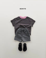 Load image into Gallery viewer, BONITO KIDS UNI STRIPE TEE SHIRT**PREORDER