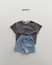 Load image into Gallery viewer, BONITO KIDS UNI STRIPE TEE SHIRT**PREORDER
