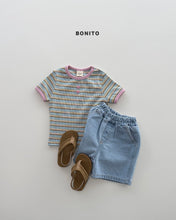 Load image into Gallery viewer, BONITO KIDS STRIPE RIB TEE**PREORDER