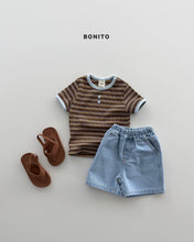 Load image into Gallery viewer, BONITO KIDS STRIPE RIB TEE**PREORDER