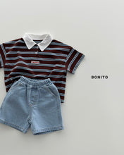 Load image into Gallery viewer, BONITO KIDS SIERRE STRIPE COLLAR TEE**PREORDER
