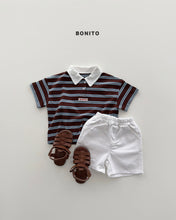 Load image into Gallery viewer, BONITO KIDS SIERRE STRIPE COLLAR TEE**PREORDER