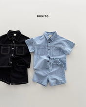Load image into Gallery viewer, BONITO KIDS TWO POCKET LINEN SET**PREORDER