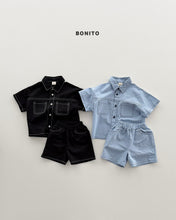 Load image into Gallery viewer, BONITO KIDS TWO POCKET LINEN SET**PREORDER