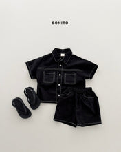 Load image into Gallery viewer, BONITO KIDS TWO POCKET LINEN SET**PREORDER