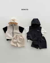 Load image into Gallery viewer, BONITO KIDS HIGH VEST ZIP UP SET**PREORDER