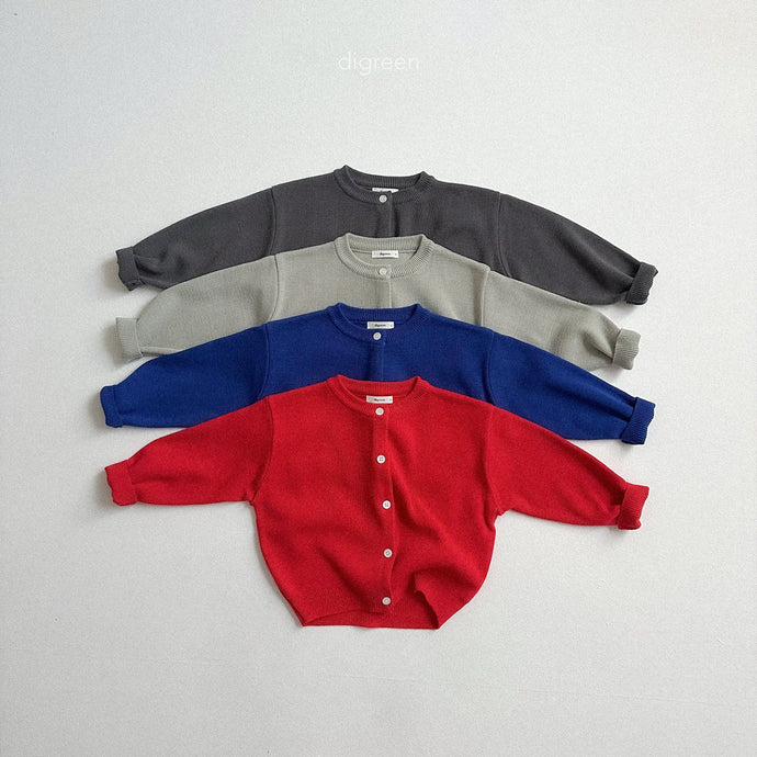 DIGREEN KIDS PLAIN CARDIGAN*PREORDE