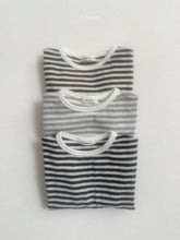 Load image into Gallery viewer, DIGREEN KIDS EYELET STRIPE TEE*PREORDER
