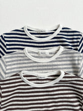 Load image into Gallery viewer, DIGREEN KIDS EYELET STRIPE TEE*PREORDER