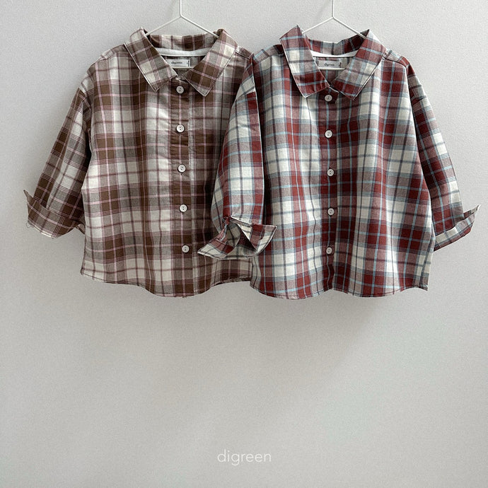 DIGREEN KIDS PREFALL CHECK SHIRT*PREORDER
