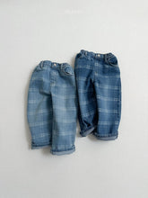 Load image into Gallery viewer, DIGREEN KIDS CHECK DENIM PANTS*PREORDER