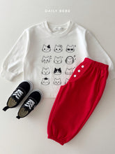 Load image into Gallery viewer, DAILYBEBE KIDS BUTTON JOGGER PANTS**PREORDER
