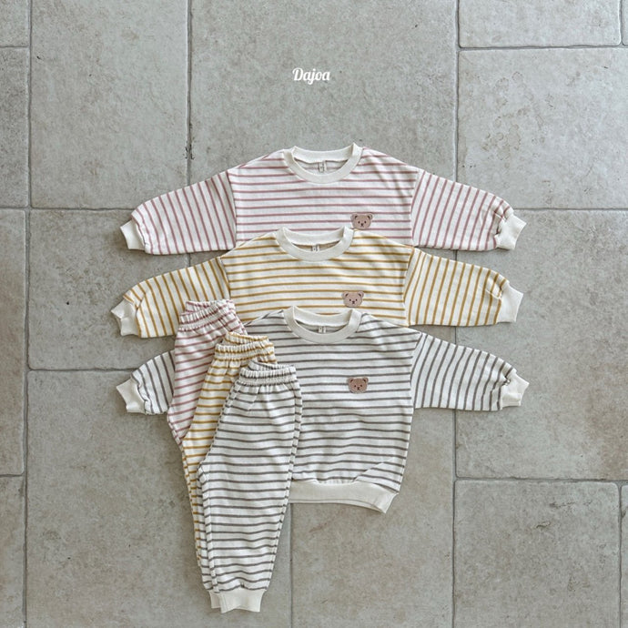 DAJOA KIDS BEAR STRIPE CASUAL WEAR* Preorder