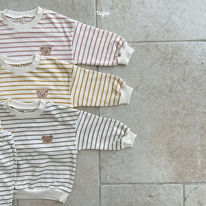DAJOA KIDS BEAR STRIPE CASUAL WEAR* Preorder