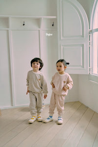 DAJOA KIDS BEAR STRIPE CASUAL WEAR* Preorder