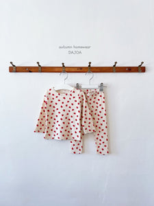 DAJOA KIDS MINI STRAWBERRY HOMEWEAR SET* Preorder