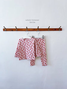DAJOA KIDS MINI STRAWBERRY HOMEWEAR SET* Preorder