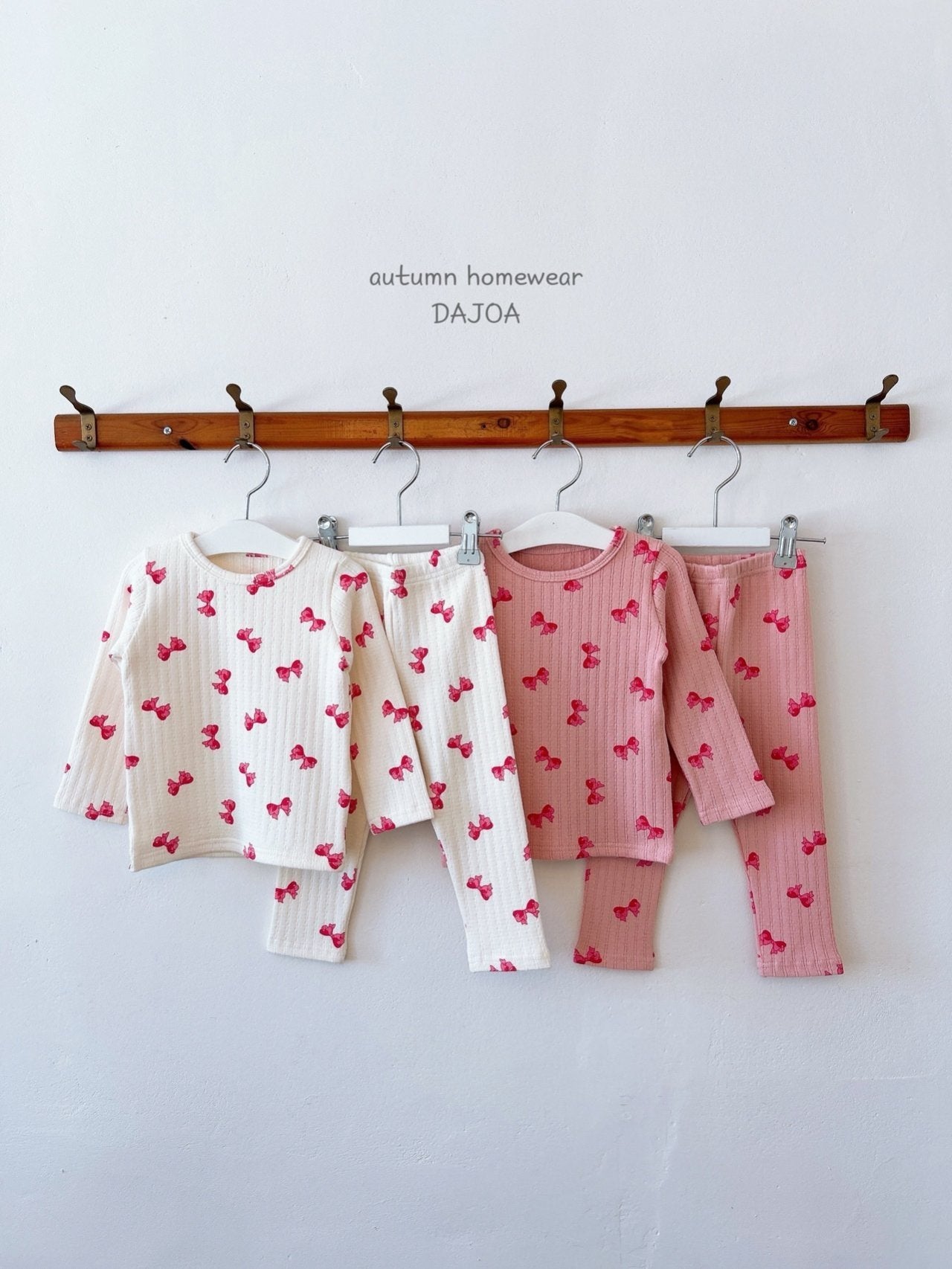 DAJOA KIDS MINI BOWS HOMEWEAR SET* Preorder