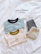 Load image into Gallery viewer, DAJOA KIDS BEAR STRIPE HOMEWEAR SET* Preorder