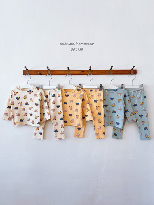 DAJOA KIDS ANIMAL CARS HOMEWEAR SET* Preorder