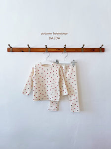 DAJOA KIDS MINI HEARTS HOMEWEAR SET* Preorder