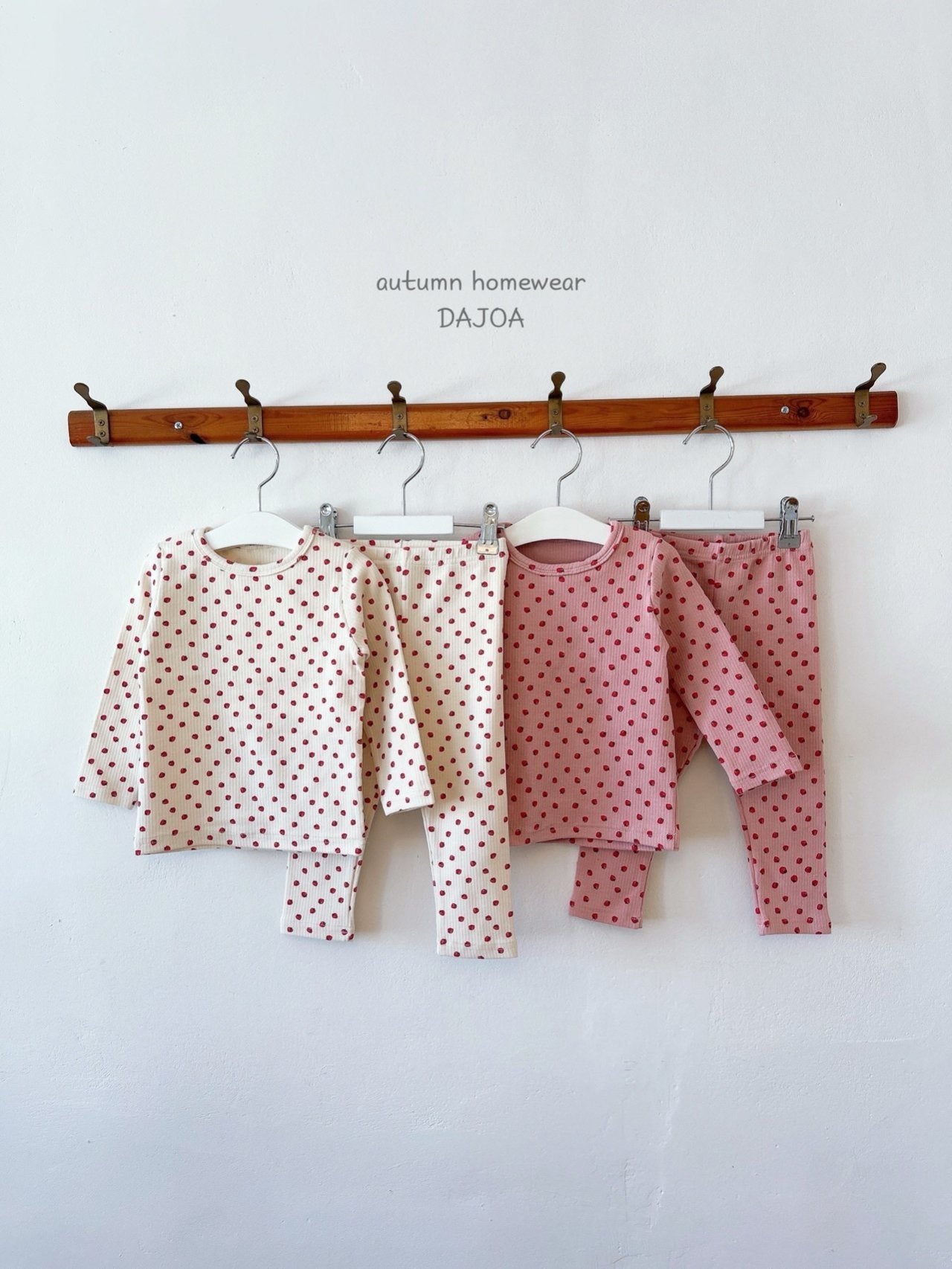 DAJOA KIDS MINI DOTS RIB  HOMEWEAR SET* Preorder